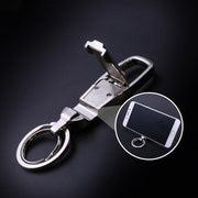 JOBON ZB-8780 Multi-Function Keychain Man Portable Mobile Phone Bracket Metal Waist Car Keychain(Black)