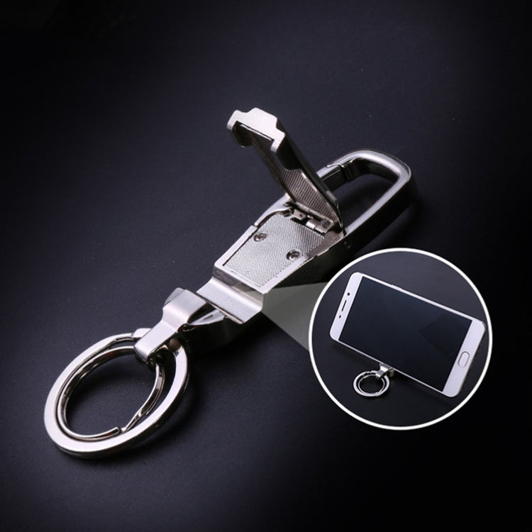 JOBON ZB-8780 Multi-Function Keychain Man Portable Mobile Phone Bracket Metal Waist Car Keychain(Golden)