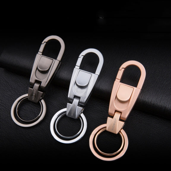 JOBON ZB-071 Men Waist Hang Keychain Simple Car Key Chain Pendant Keychain(Black)