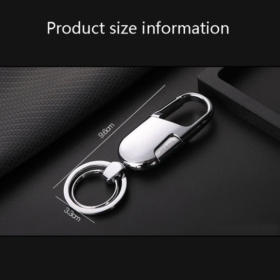 JOBON ZB-176 Car Keychain Men Waist Hanging Key Chain Pendant(Black Ice)