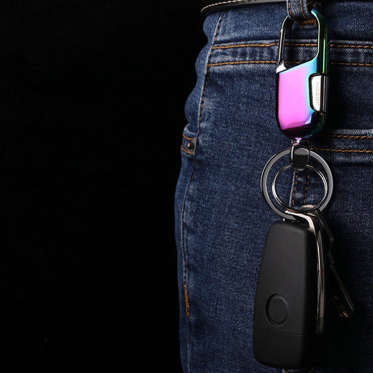JOBON ZB-176 Car Keychain Men Waist Hanging Key Chain Pendant(Blue Ice)