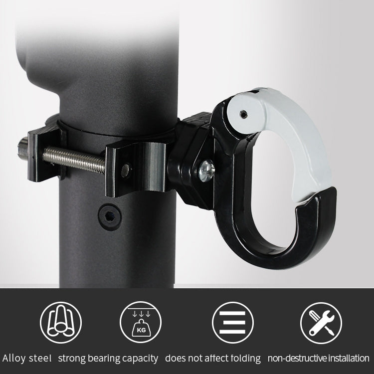 For Ninebot MAX G30 Scooter Accessories Aluminum Alloy Hook Rod Hook, Specification: Simple Model (Black)