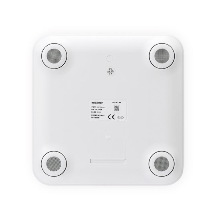 8066 Smart Body Fat Electronic Scale Home Bluetooth Weight Scale, Colour: Charging Style(White)