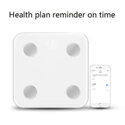 8066 Smart Body Fat Electronic Scale Home Bluetooth Weight Scale, Colour: Charging Style(White)
