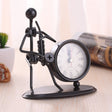 Iron Stainless Steel Small Table Clock Retro Personality Clock Birthday Gift(C69 Saxophone Clock) - Novelty Clock by PMc TechLife | Online Shopping South Africa | PMc TechLife | Buy Now Pay Later Mobicred