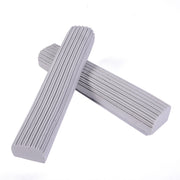 2 PCS 28cm Half-Fold Narrow Mouth Universal Mop Sponge Tape Head Replacement Fittings(Gray)