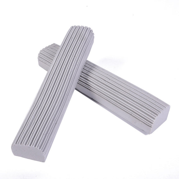 2 PCS 28cm Half-Fold Narrow Mouth Universal Mop Sponge Tape Head Replacement Fittings(Gray)