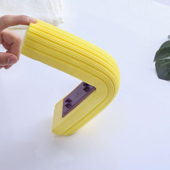 2 PCS 28cm Half-Fold Narrow Mouth Universal Mop Sponge Tape Head Replacement Fittings(Yellow)