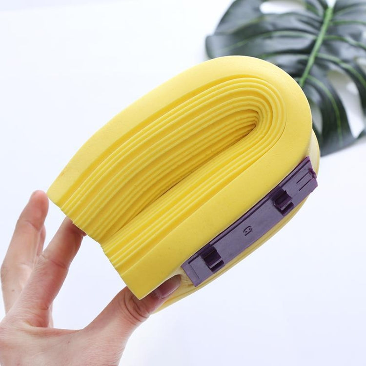 2 PCS 28cm Half-Fold Narrow Mouth Universal Mop Sponge Tape Head Replacement Fittings(Yellow)