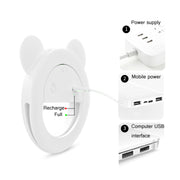 2 PCS XJ17 Large-Capacity Live Video Conference Fill Light Ring Light Mobile Phone Selfie LED Fill Light(Bear Ear)
