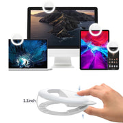 2 PCS XJ17 Large-Capacity Live Video Conference Fill Light Ring Light Mobile Phone Selfie LED Fill Light(Bear Ear)