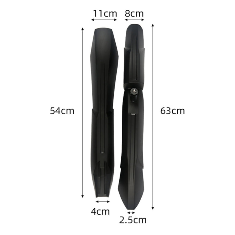 NC001 Bicycle Fender Mountain Bike Widening Blasting Board(Black)