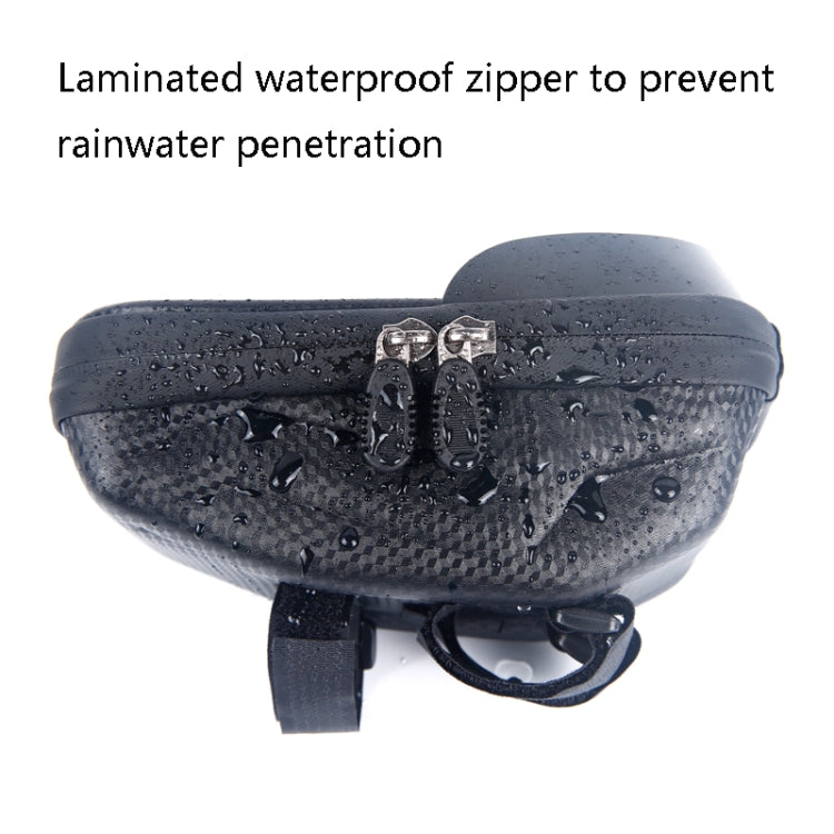 B22 Bicycle EVA Hard Shell Handlebar Bag Touch Screen Water-resistant Mobile Phone Bag(Black)