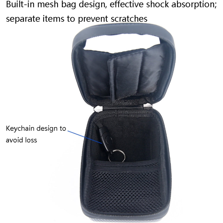 B22 Bicycle EVA Hard Shell Handlebar Bag Touch Screen Water-resistant Mobile Phone Bag(Black)