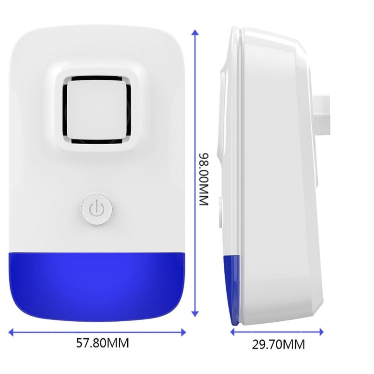 Household Ultrasonic Electronic Mosquito Repellent High-Power Frequency Conversion Mouse Repellent Specifications: US Plug(White)