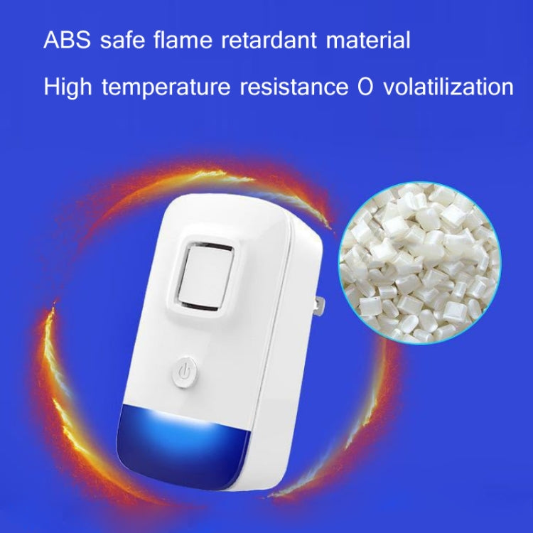 Household Ultrasonic Electronic Mosquito Repellent High-Power Frequency Conversion Mouse Repellent Specifications: US Plug(White)