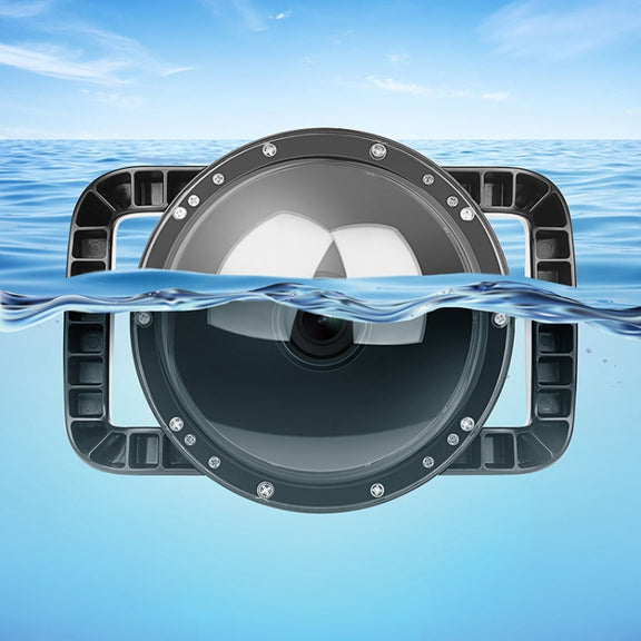 XTGP546 Dome Port Underwater Diving Camera Lens Transparent Cover Housing Case with Handle Trigger For DJI Osmo Action