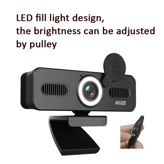 C360 1080P Network High-Definition Computer Camera Drive-Free Beautifying Light Camera with Omnidirectional Microphone, Cable Length: 1.8m