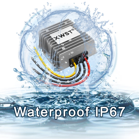 XWST DC 12/24V To 5V Converter Step-Down Vehicle Power Module, Specification: 12/24V To 5V 10A Medium Rubber Shell