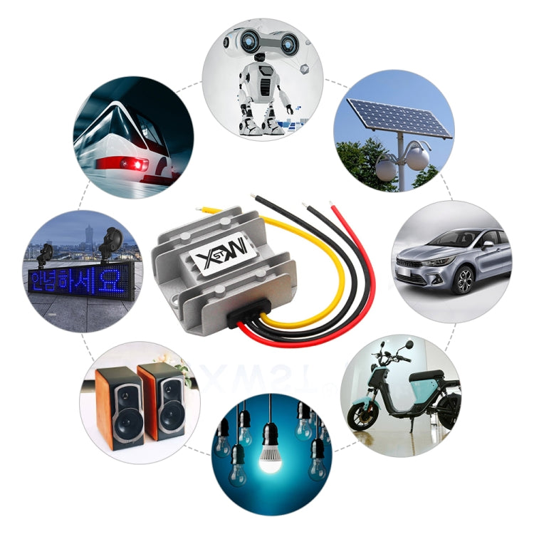 XWST DC 12/24V To 5V Converter Step-Down Vehicle Power Module, Specification: 12/24V To 5V 5A Medium Rubber Shell