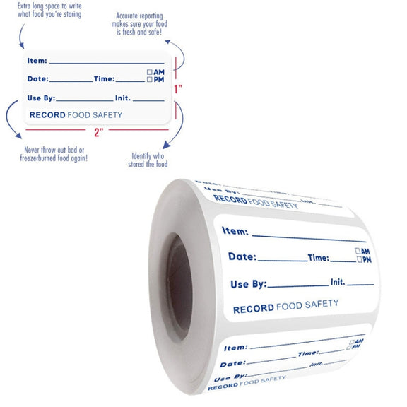 Food Date Sticker Label, Size: 7.5 x 2.5cm