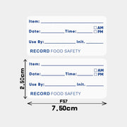 Food Date Sticker Label, Size: 7.5 x 2.5cm