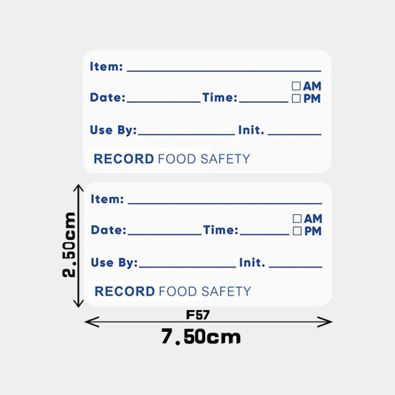 Food Date Sticker Label, Size: 7.5 x 2.5cm