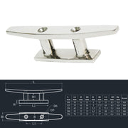 316 Stainless Steel Siamese Mooring Bollard For Marine Boat Yacht, Specification:  6 inch