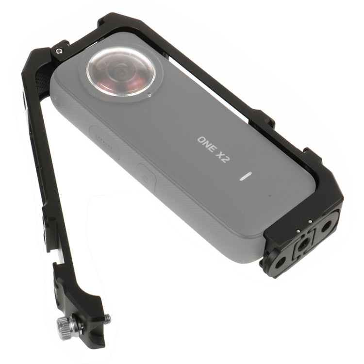 KF42730 For Insta360 One X-2 Metal Camera Vertical Cage Protection Frame with Cold Shoe
