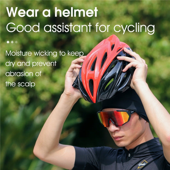 West Biking YP0201294 Summer Ice Silk Hat Riding Windproof Hood Breathable And Quick-Drying Helmet Lining Cap, Size: Free Size(Gray)