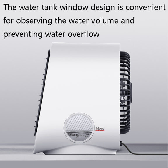 Desktop Cooling Fan USB Portable Office Cold Air Conditioning Fan, Colour: M201 Sky White
