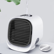 Desktop Cooling Fan USB Portable Office Cold Air Conditioning Fan, Colour: M201 Sky White