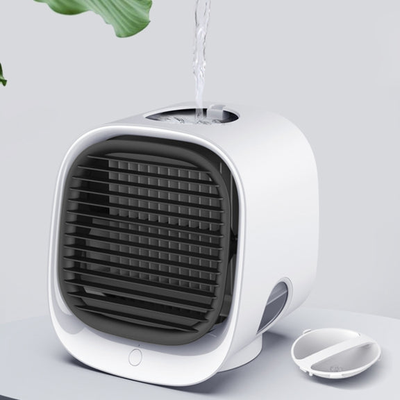 Desktop Cooling Fan USB Portable Office Cold Air Conditioning Fan, Colour: M201 Sky White
