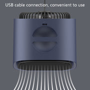 Desktop Cooling Fan USB Portable Office Cold Air Conditioning Fan, Colour: M201 Sky White