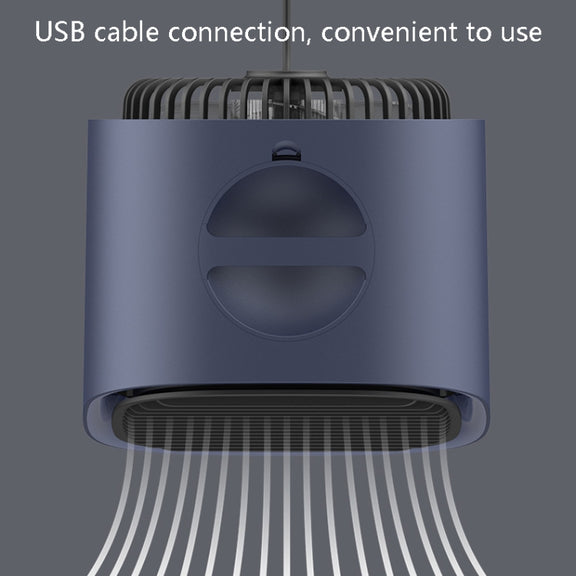 Desktop Cooling Fan USB Portable Office Cold Air Conditioning Fan, Colour: M201 Sky White
