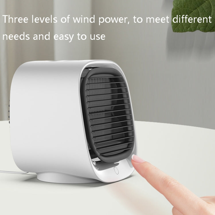 Desktop Cooling Fan USB Portable Office Cold Air Conditioning Fan, Colour: M201 Cherry Pink