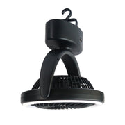 YQ-8004 USB Charging Outdoor Wild Camp Fan Multifunction Camping Tent LED Fan(Black)