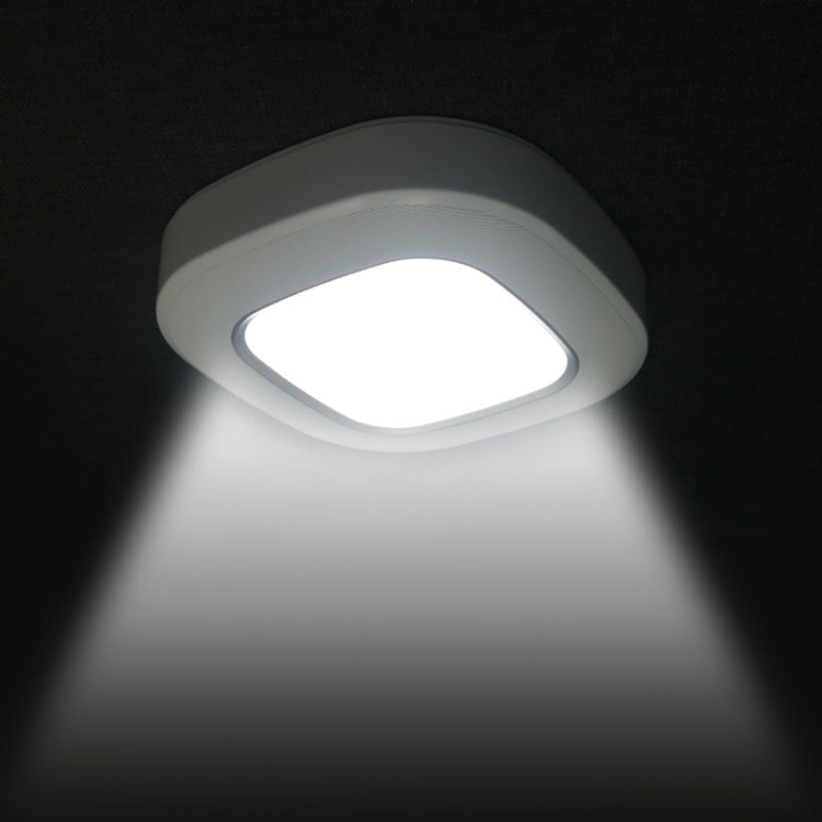 1145 Human Body Induction Ceiling Light Wireless Installation Battery Ceiling Lamp(White Shell Warm Light)
