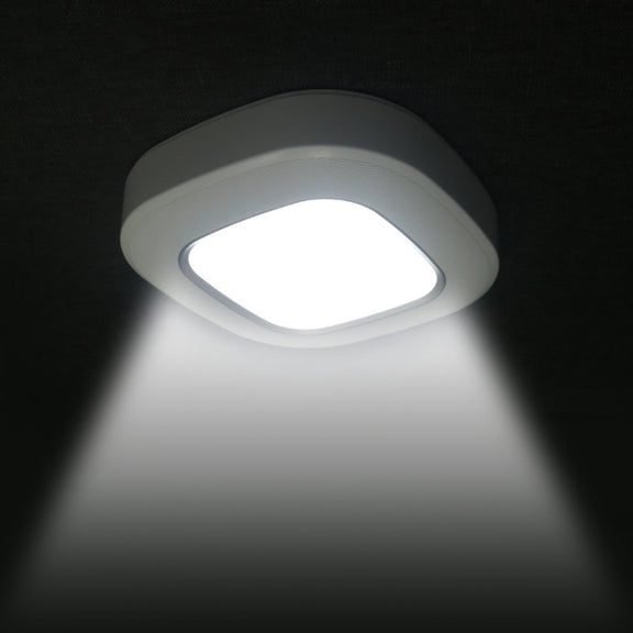 1145 Human Body Induction Ceiling Light Wireless Installation Battery Ceiling Lamp(White Shell Warm Light)