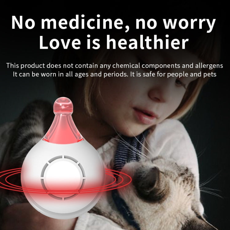 Outdoor Portable Ultrasonic Insect Repellent Pet Multifunctional Repellent(Black)