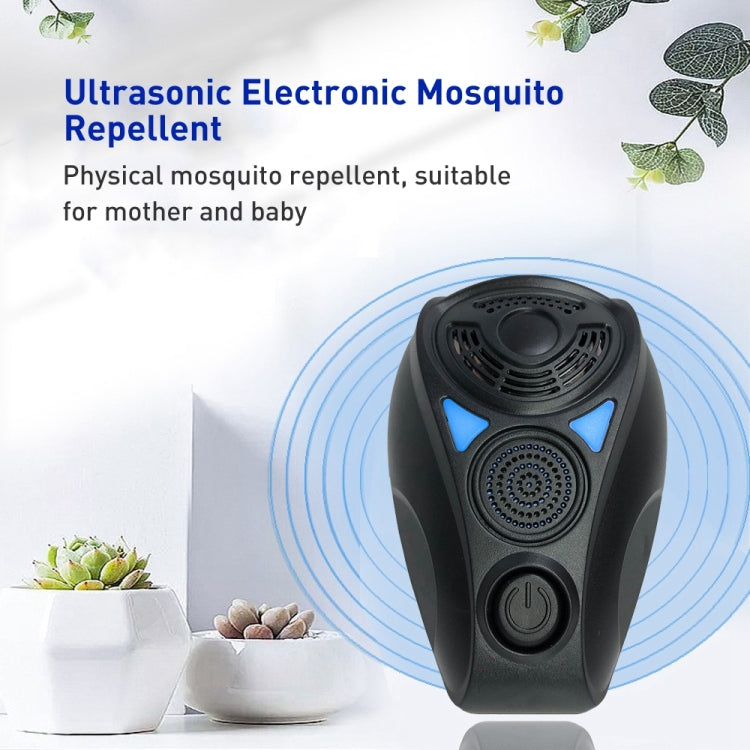 PR-1929 Ultrasonic Mouse Repellent Mosquito Repellent, Product Specifications: US Plug(Black)