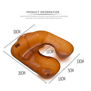 Potion Tank Shoulder Rest Hair Salon Curly Hair Perm Dye Transparent Shoulder Rest Hairdressing Tools(Brown)
