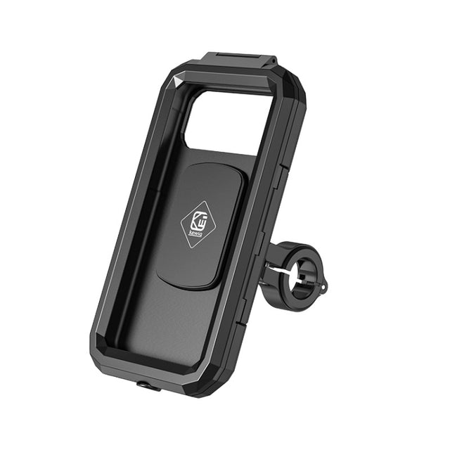 Kewig Bicycle Motorcycle Water-resistant Box Mobile Phone Bracket Riding Touch Mobile Phone Fixed Seat(M18S-B1 Small Handlebar Installation)
