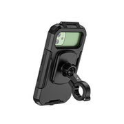 Kewig Bicycle Motorcycle Water-resistant Box Mobile Phone Bracket Riding Touch Mobile Phone Fixed Seat(M18L-B1 Large Handlebar Installation)