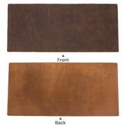 CF9011  Desk Pad Retro Crazy Horse Leather Notebook Computer Mouse Pad Oversized Anti-Slip Desktop Computer Desk Leather Pad(Brown)