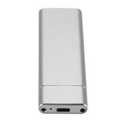 F018C M.2 NGFF To USB3.1 SSD Solid Aluminum Type-C Mobile Hard Drive Enclosure(Black)