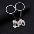 10 Pairs Metal Love Word Couple Keychain Pendant, Specification: H-452 - Key Rings by PMC Jewellery | Online Shopping South Africa | PMC Jewellery | Buy Now Pay Later Mobicred
