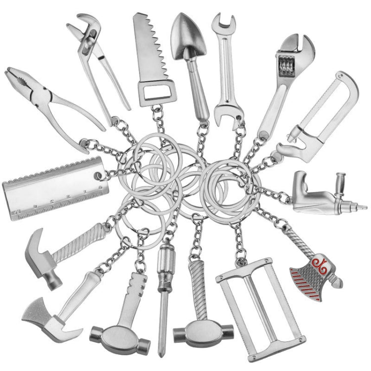 10 PCS Tool Metal Keychain Car Key Ring Pendant, Colour: H-540 Activity Wrench