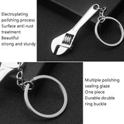 10 PCS Tool Metal Keychain Car Key Ring Pendant, Colour: H-540 Activity Wrench