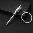 10 PCS Tool Metal Keychain Car Key Ring Pendant, Colour: H-550 Screwdriver - Key Rings by PMC Jewellery | Online Shopping South Africa | PMC Jewellery | Buy Now Pay Later Mobicred